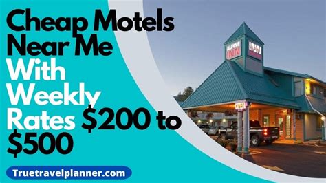 cheap motels with weekly rates.